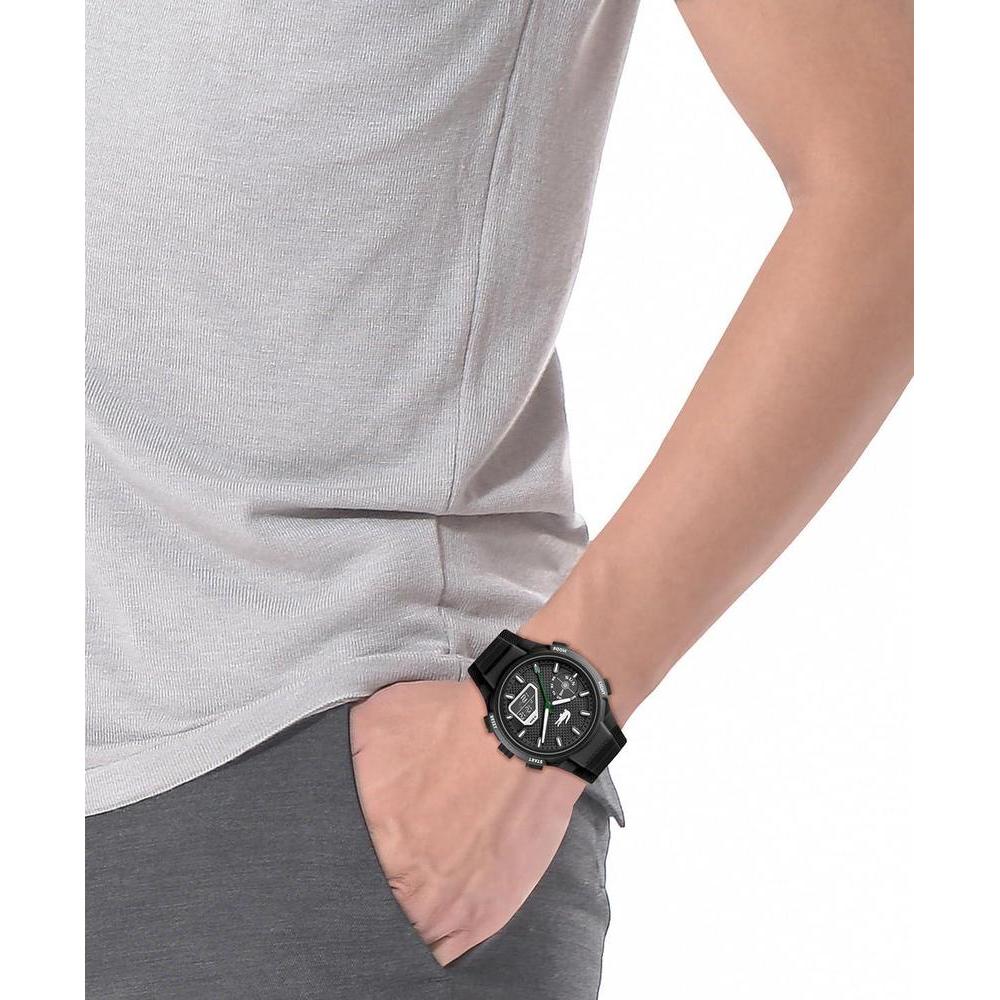 Lacoste LC33 Reloj analógico-digital para hombre con correa de silicona, resistente al agua, contemporáneo y deportivo