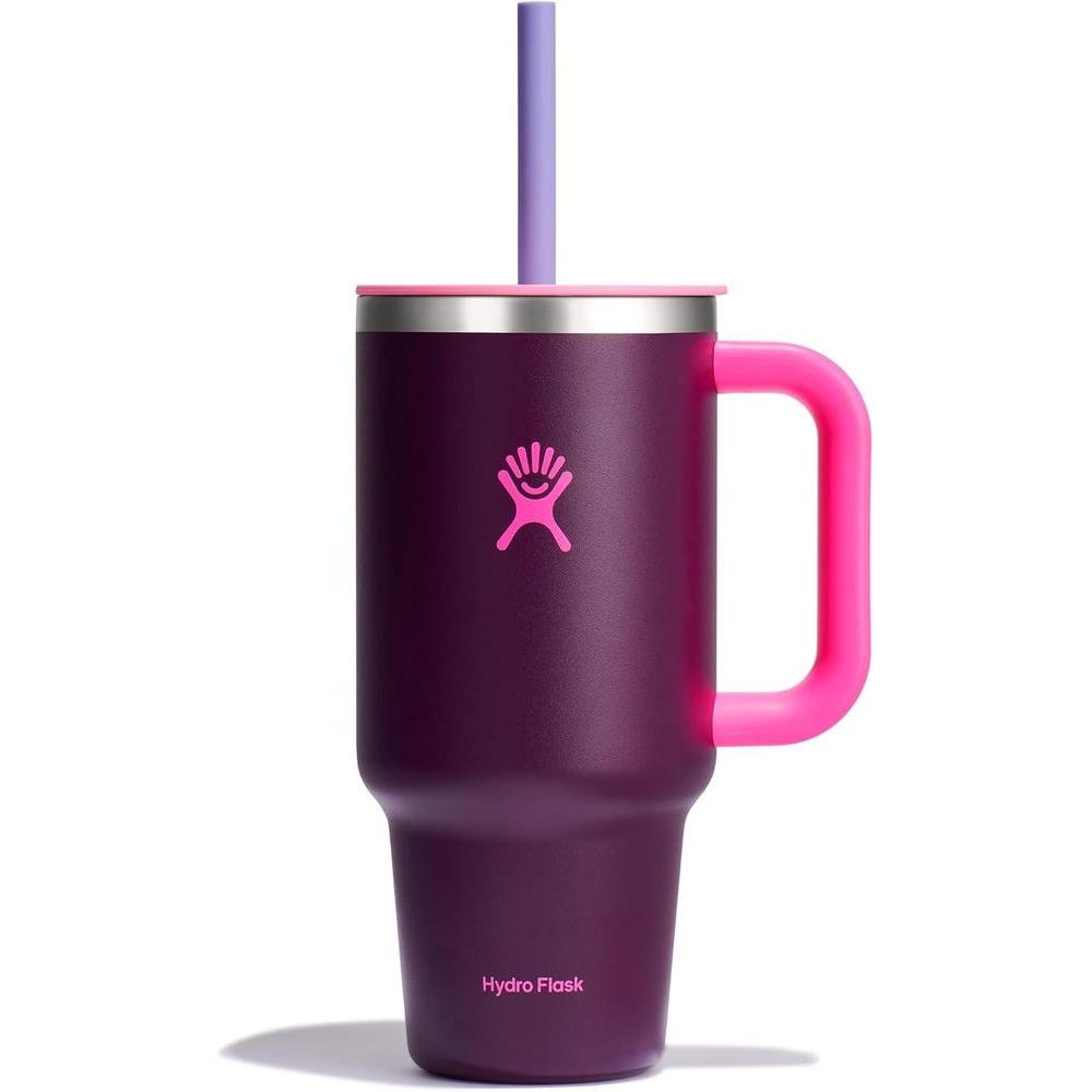 Hydro Flask Travel Tumbler Stainless Steel Insulated Cup with Lid and Straw for Cold Water and Drinks for Sports, School, Work, Car, Travel and Weekends