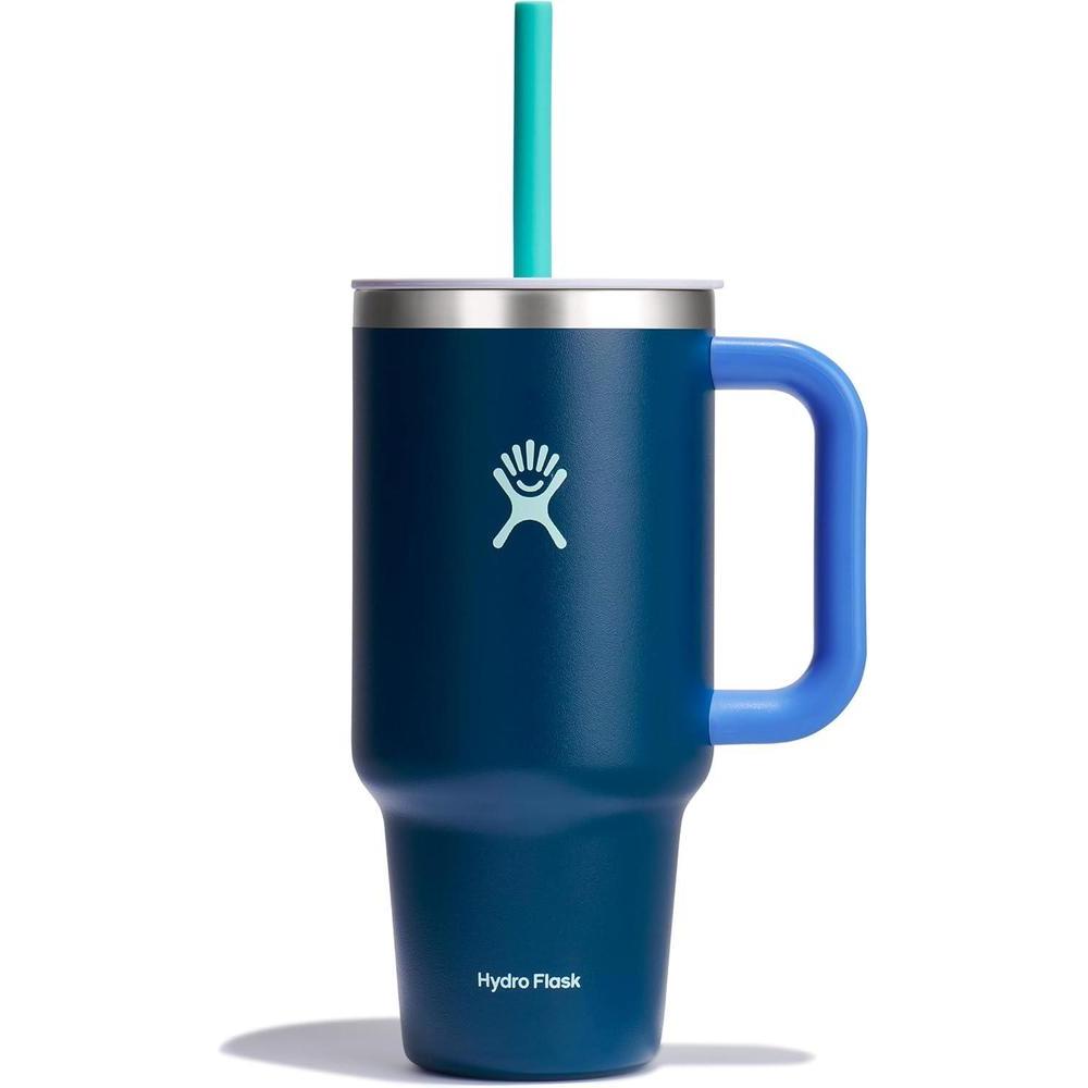 Hydro Flask Travel Tumbler Stainless Steel Insulated Cup with Lid and Straw for Cold Water and Drinks for Sports, School, Work, Car, Travel and Weekends