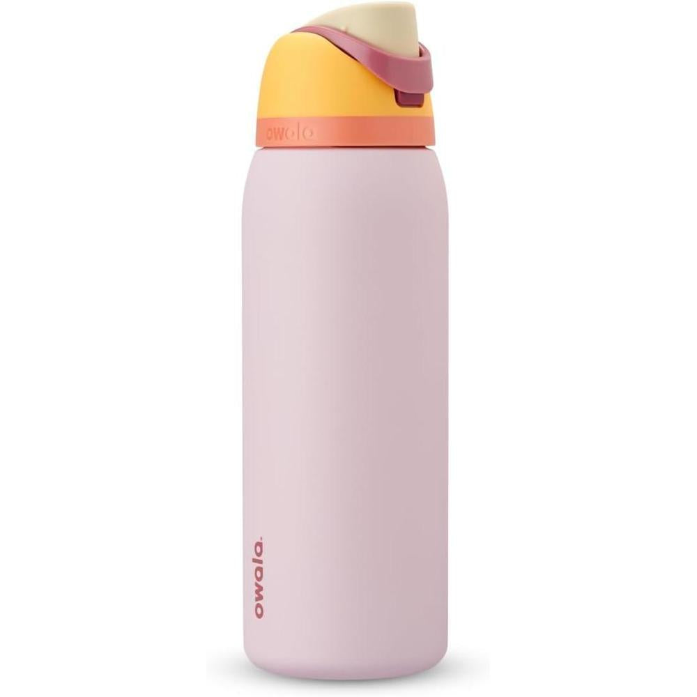 Owala FreeSip Insulated Stainless Steel Water Bottle with Straw for Sports and Travel, BPA-Free Sports Water Bottle, 40 oz, Candy Store