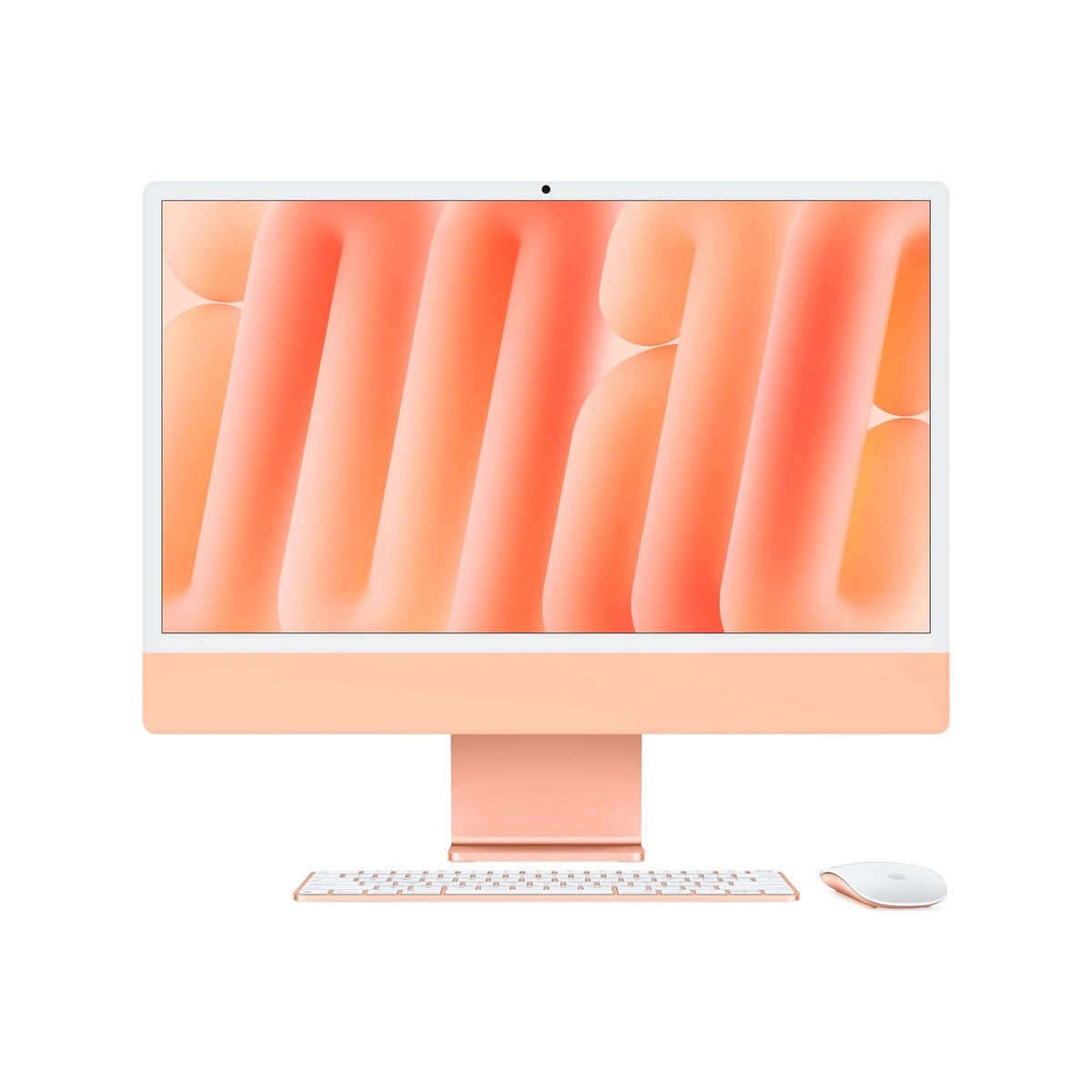 Apple 2024 iMac All-in-One Desktop Computer with M4 chip with 10-core CPU and 10-core GPU: Built for Apple Intelligence, 24-inch Retina Display, 16GB Unified Memory, 256GB SSD Storage; Orange
