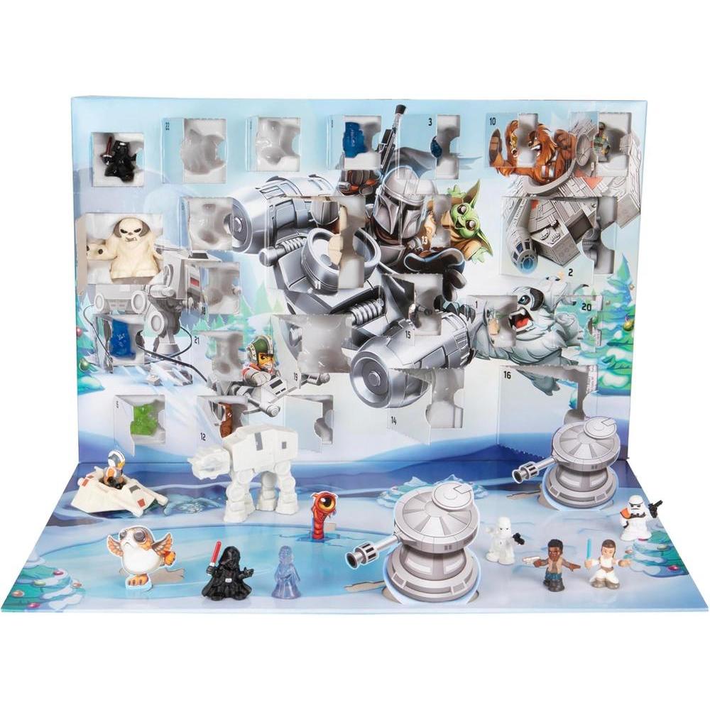 Calendario de Adviento Star Wars con 24 Sorpresas, Incluye Figuras y Vehículos para Niños y Niñas Mayores de 4 Años