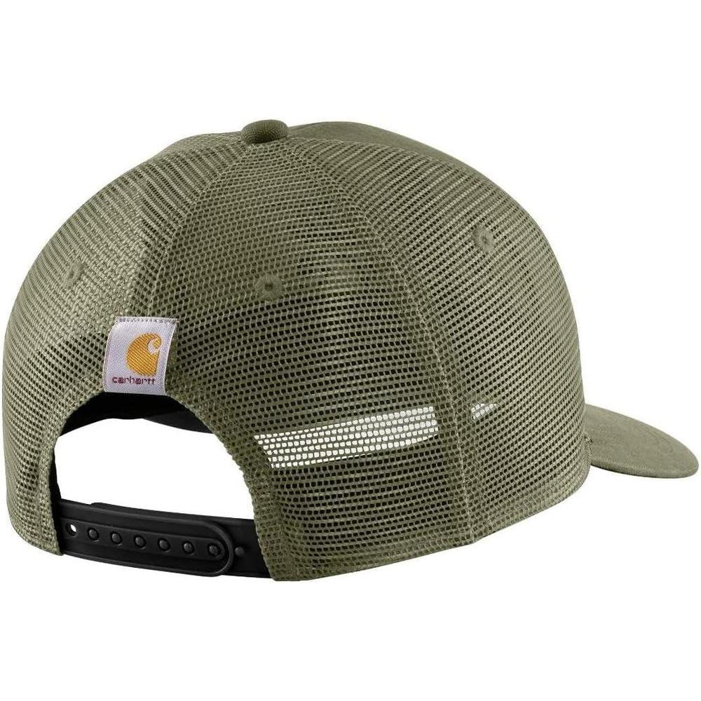 Carhartt Gorra de Hombre, Logo Bordado, Malla de Lona, Banda Sudor FastDry, Cierre Ajustable, Antimicrobiano