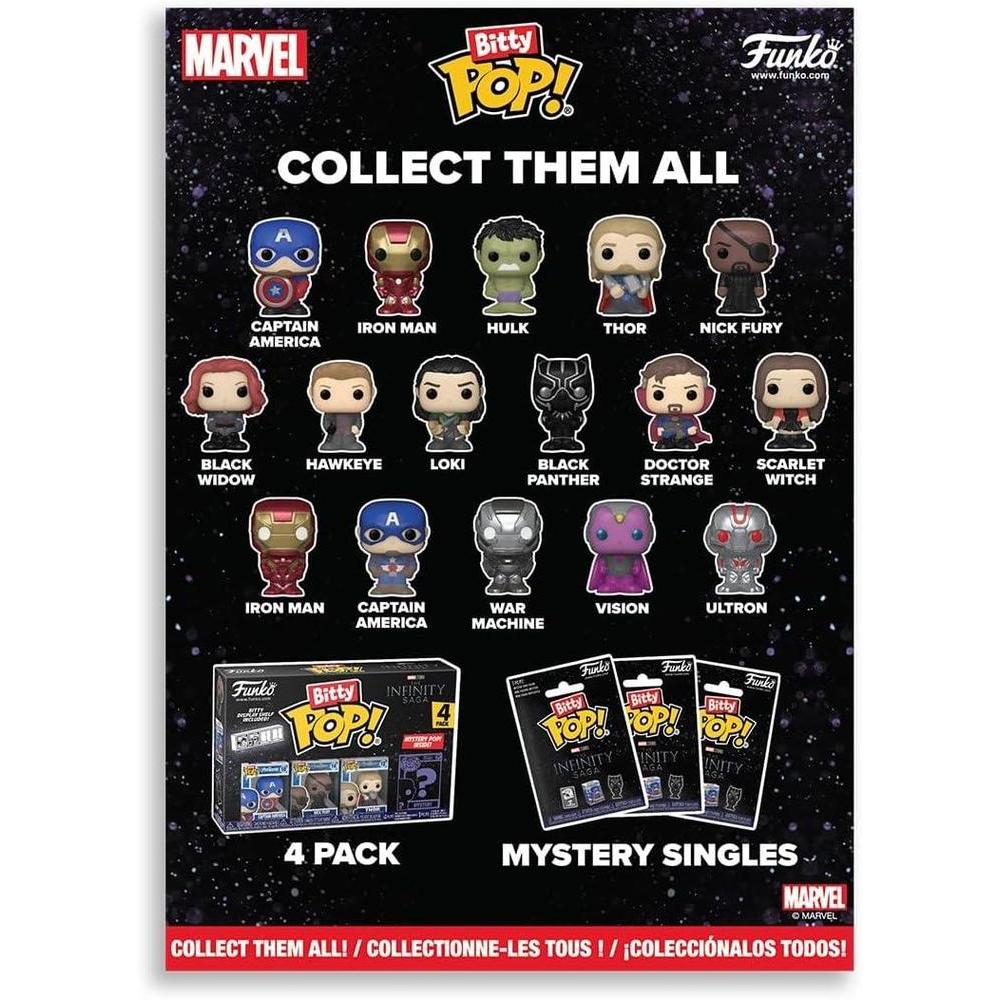 Calendario de cuenta regresiva Pop! Bitty de Marvel - 24 días de sorpresas con mini figuras coleccionables de Funko