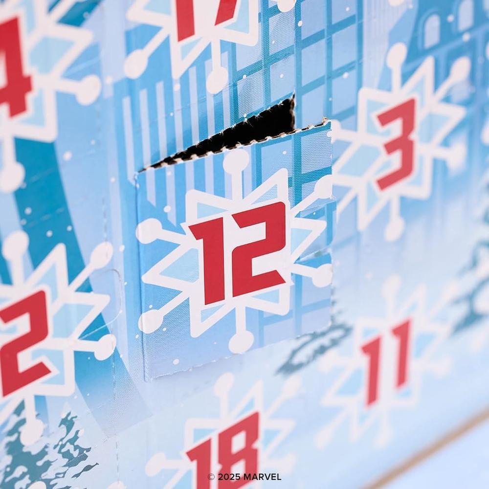 Calendario de cuenta regresiva Pop! Bitty de Marvel - 24 días de sorpresas con mini figuras coleccionables de Funko