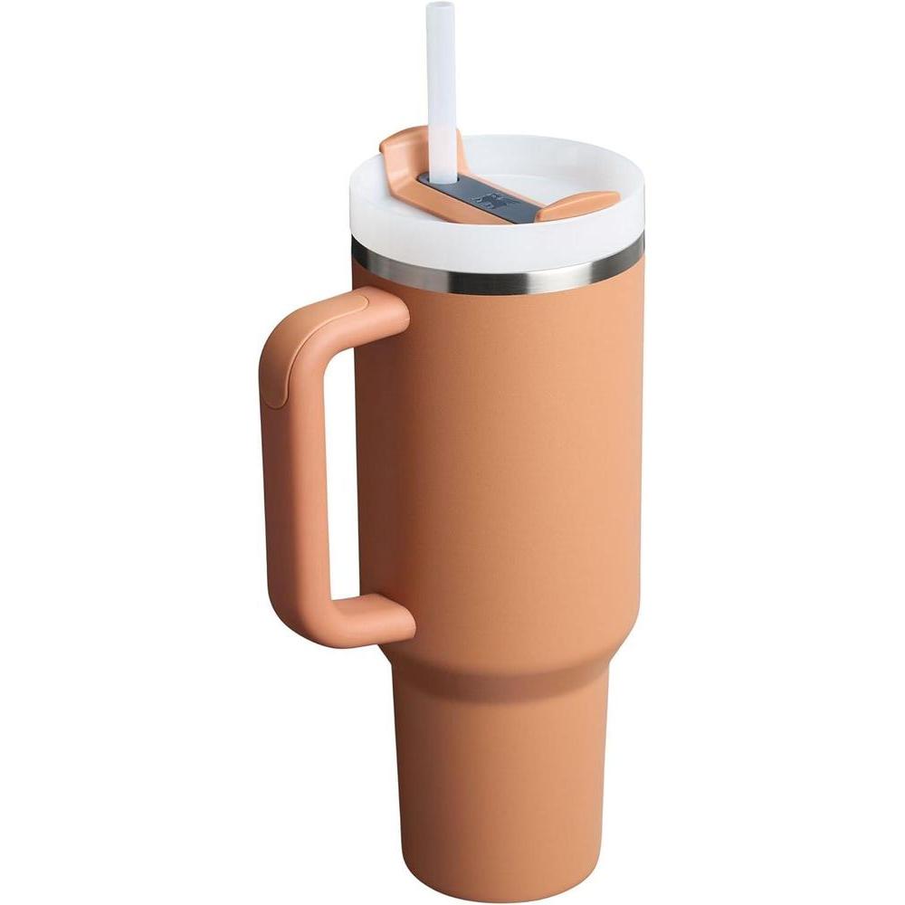 Stanley Quencher H2.0 Tumbler con Asa y Sorbete, Tapa de 3 Posiciones, Acero Inoxidable Aislado, Libre de BPA, Color Toast