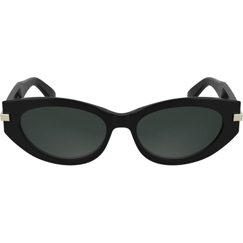 Calvin Klein Women's Sunglasses CK25502S - Black with Solid Grey Lens