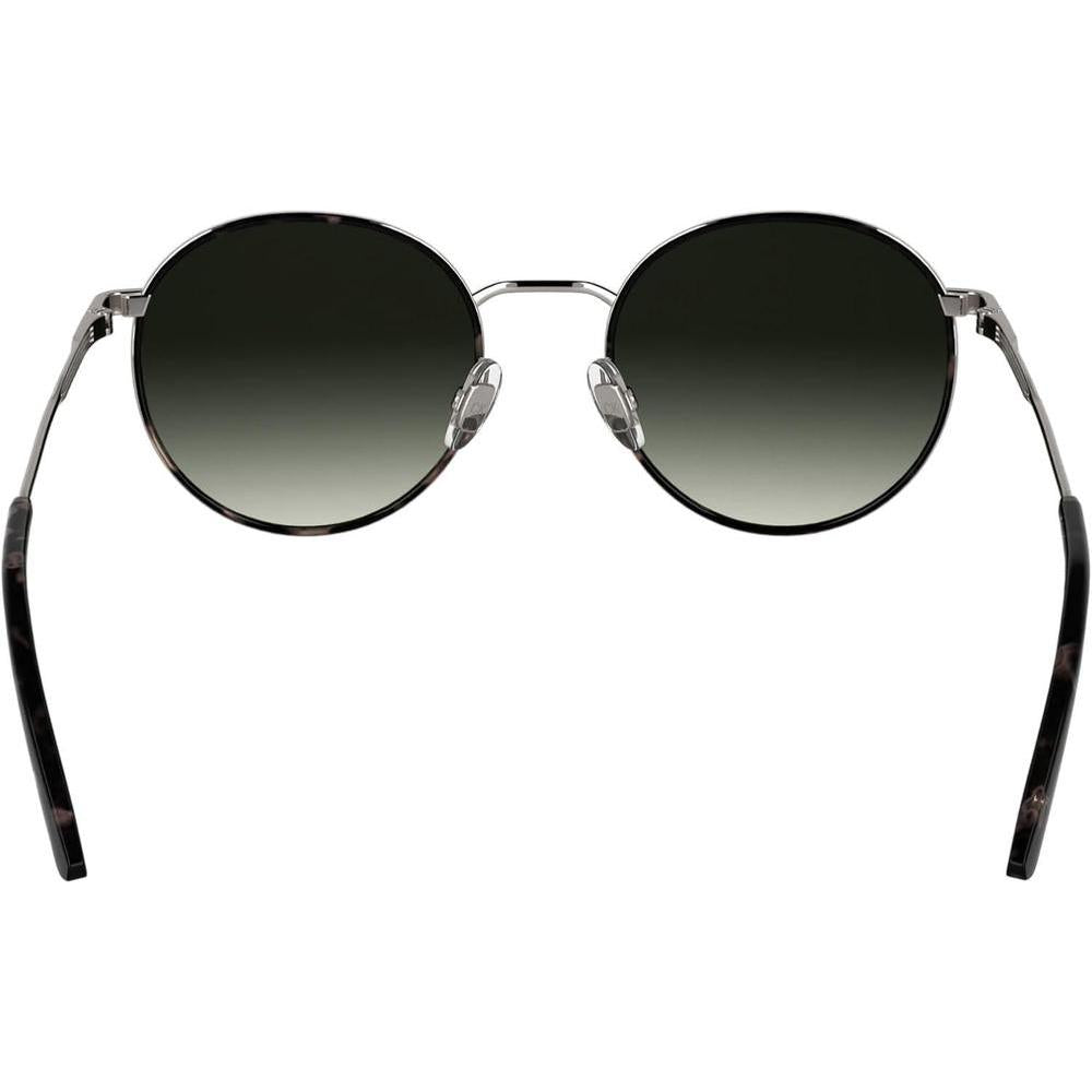 Lentes de sol Calvin Klein CK25101S con diseño redondo y marco de metal, incluyendo almohadillas nasales ajustables para mayor comodidad