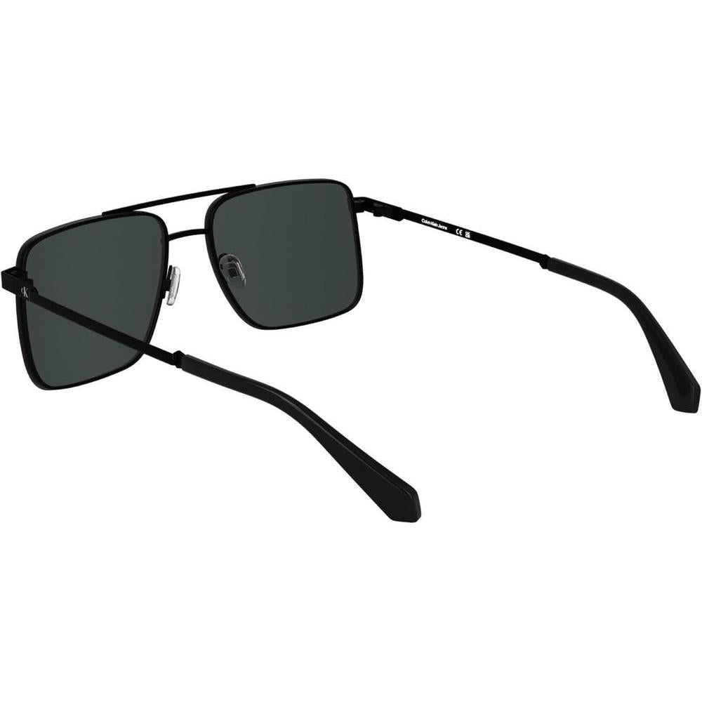Gafas de sol Calvin Klein estilo aviador con marco metálico, doble puente y lentes tonificadas en modelo XL para hombres
