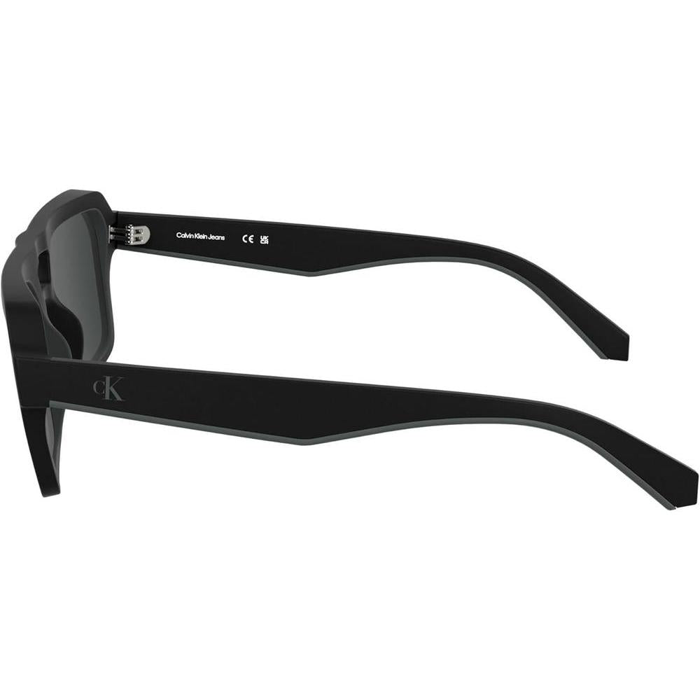 Calvin Klein Jeans CKJ25603S, gafas de sol rectangulares para hombre, color negro mate, tamaño único, estilo ecológico