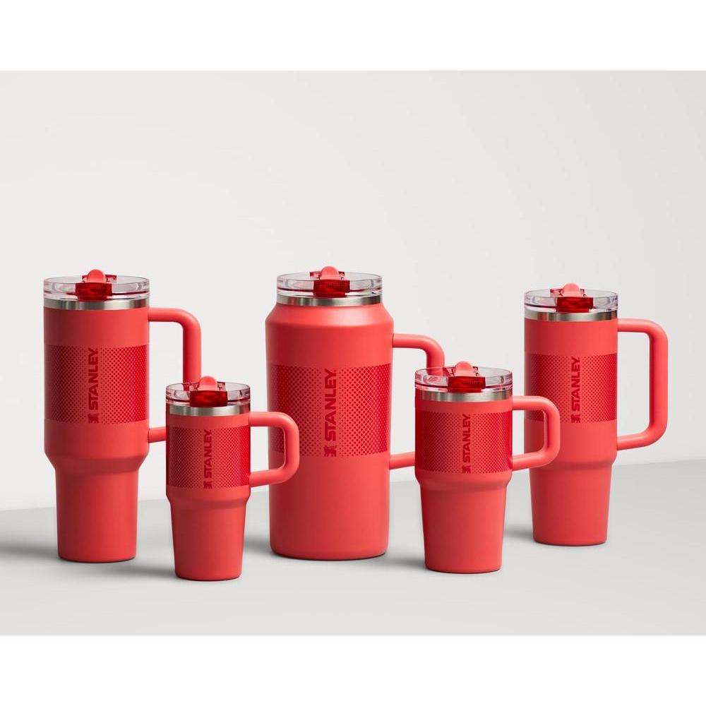 STANLEY Quencher ProTour - Vaso térmico con tapa a prueba de fugas, popote y asa integrados, acero inoxidable, compatible con portavasos