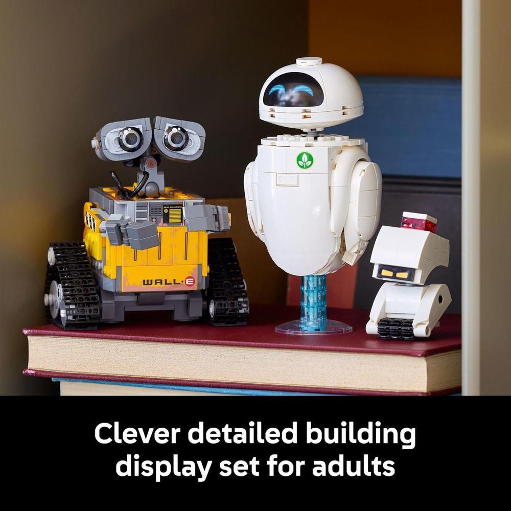 LEGO Disney & Pixar Wall-E & EVE Set de Construcción para Adultos - Decoración para el Hogar y Oficina - Idea de Regalo
