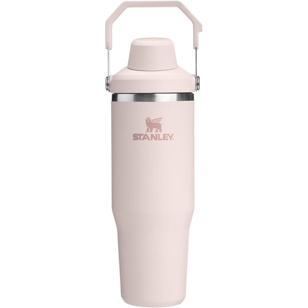 Stanley IceFlow 2.0 Fast Flow Tumbler with Handle 30 oz | Twist On Angled Spout Lid | Leakproof Water Bottle | Insulated Stainless Steel | BPA-Free | Rose Quartz
