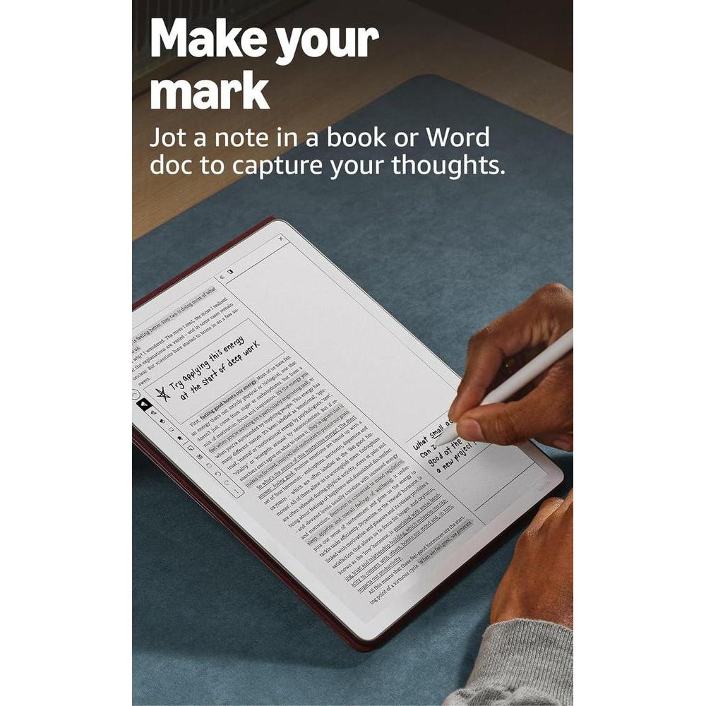 Amazon Kindle Scribe 32GB (modelo más nuevo), pantalla similar al papel, luz frontal, incluye lápiz premium - Color Grafito