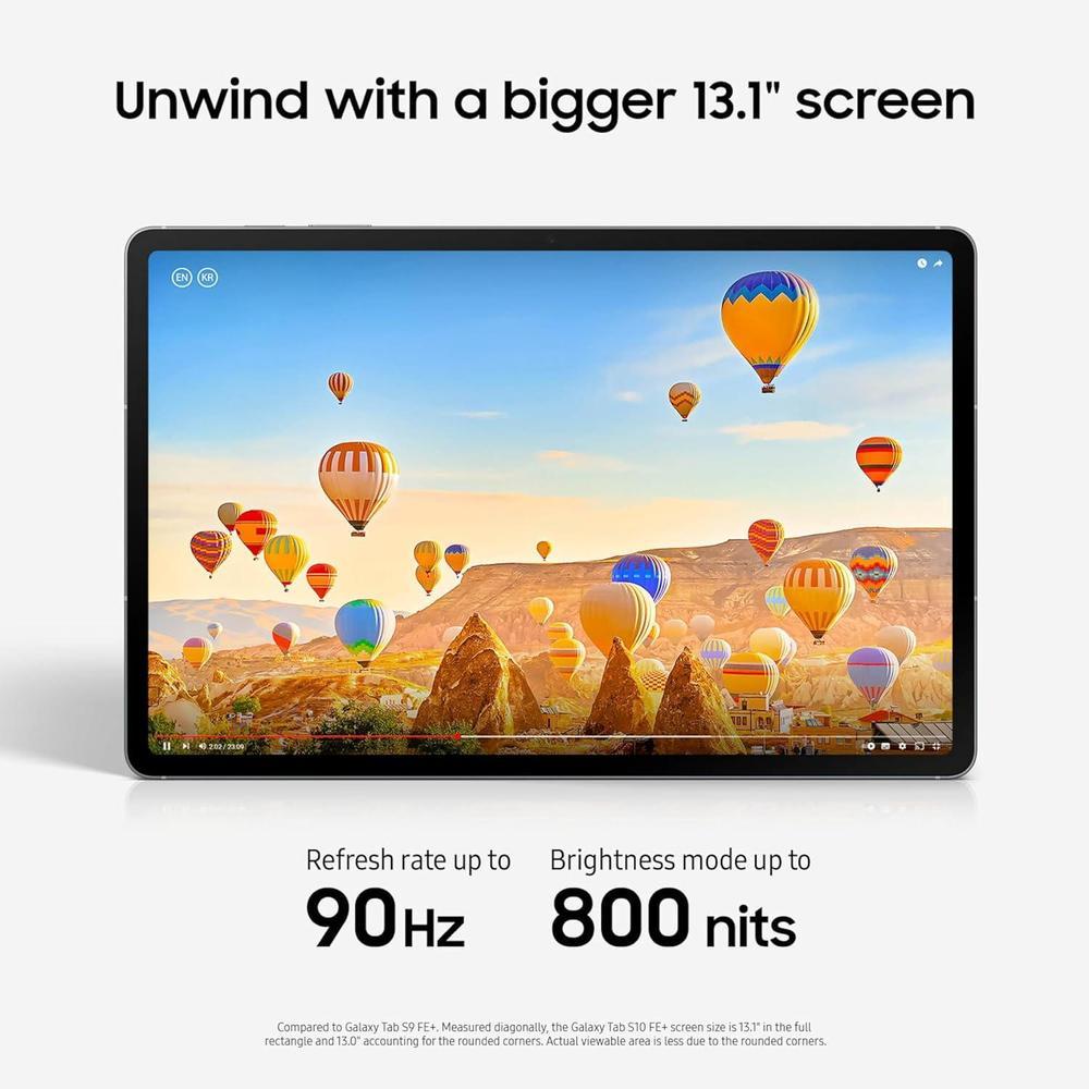 Samsung Galaxy Tab S10 FE+, 13.1 Pulgadas, 256GB, Android, Gris, SM-X620NZAMXAR