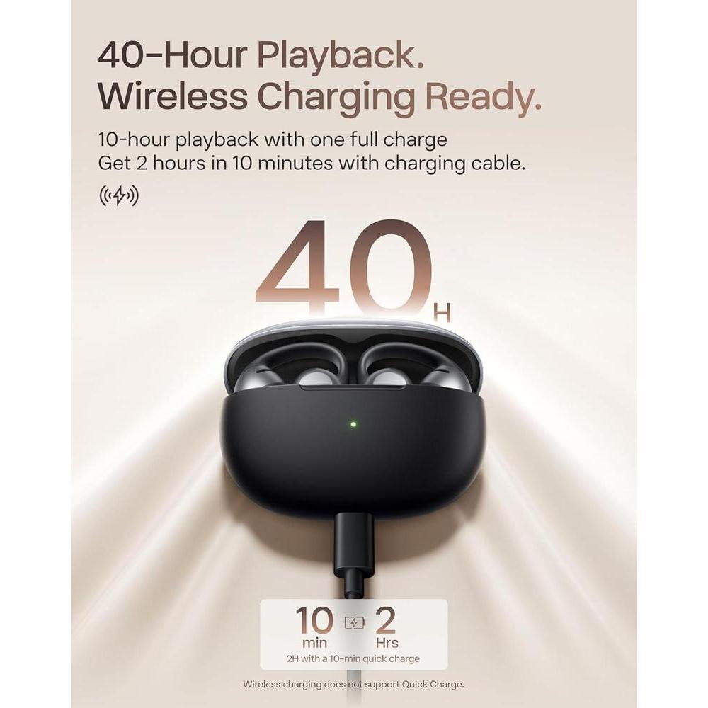 SHOKZ OpenDots ONE - Auriculares inalámbricos Bluetooth de oreja abierta con micrófono, seguro y ligero, audio Dolby Premium, resistente al agua