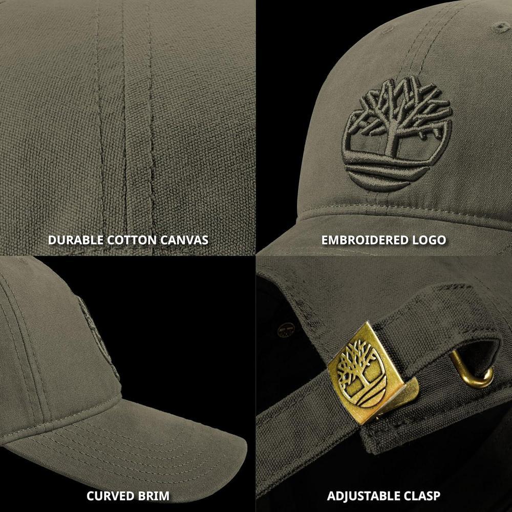 Timberland Soundview Gorra de béisbol para niños, lona de algodón ajustable, ligera y duradera