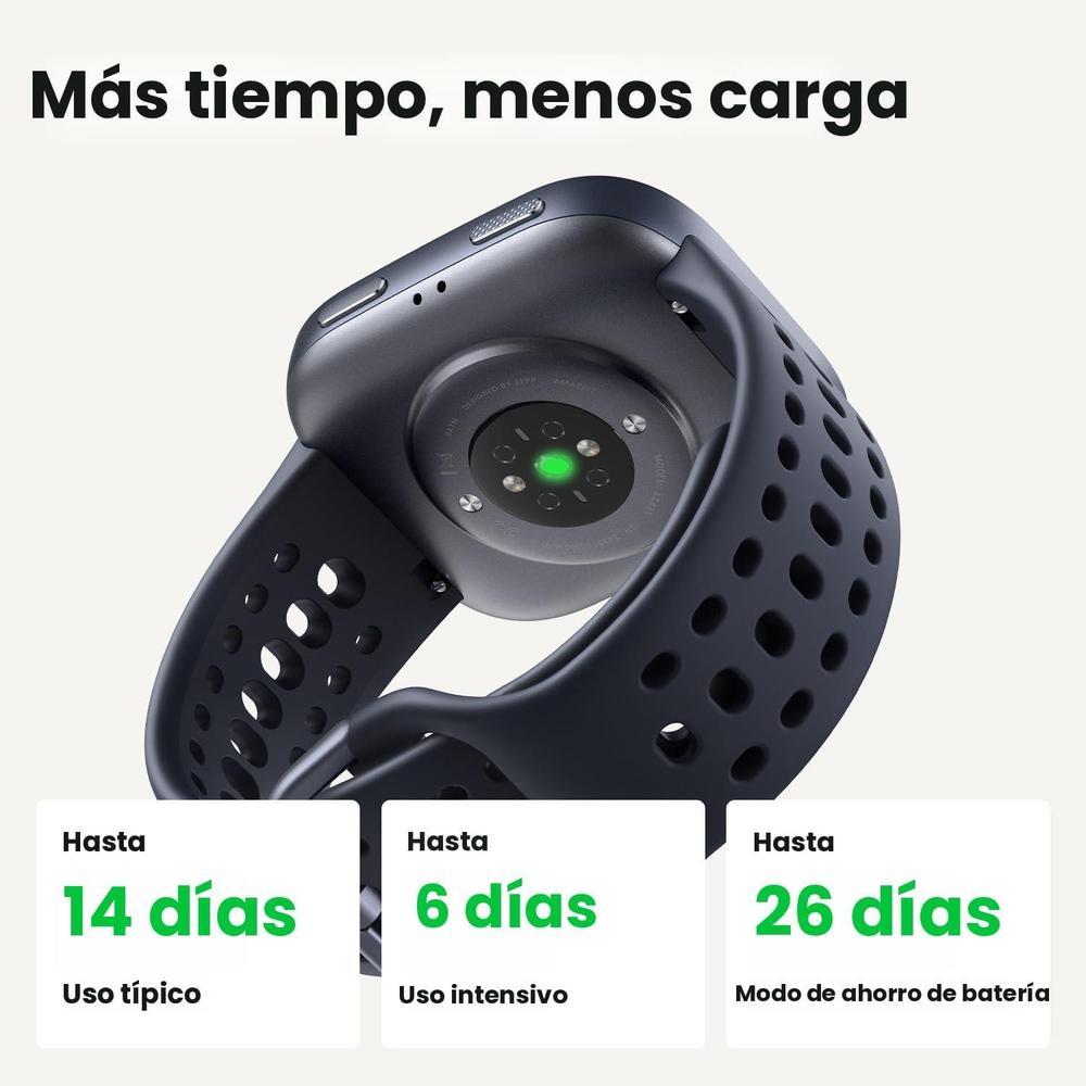 Amazfit Bip 6 - Reloj inteligente con batería de larga duración, GPS integrado, pantalla AMOLED y seguimiento de salud y fitness