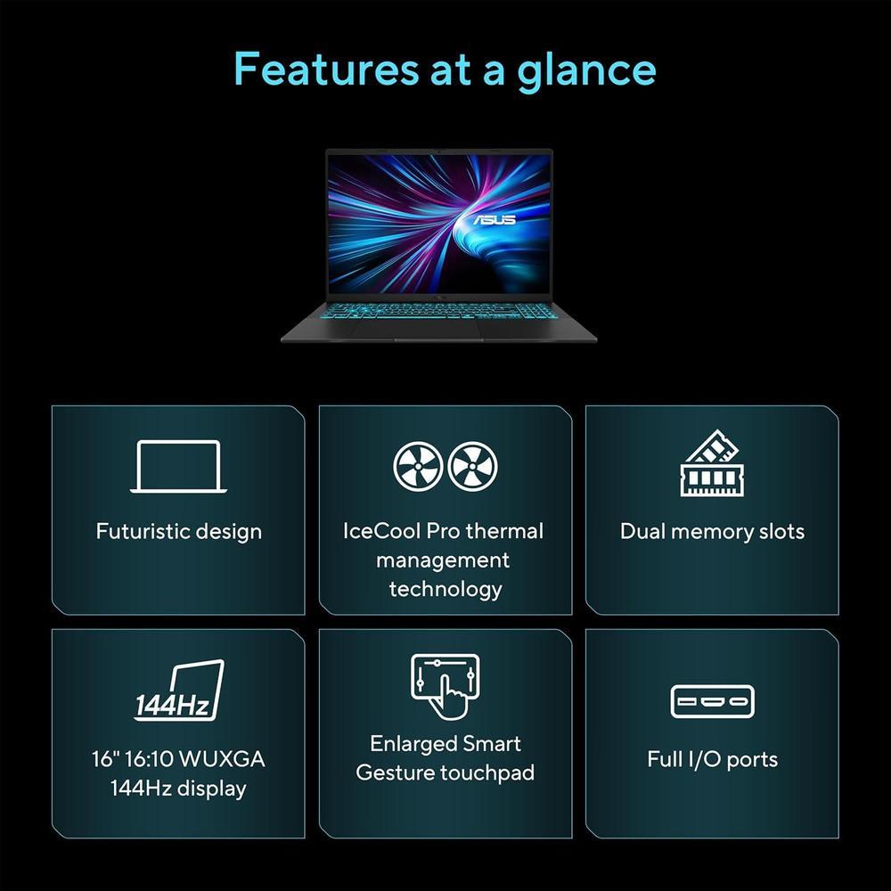 Asus Rog Laptop Gamer V3607vm-Ds79 Pantalla Vivid 16"