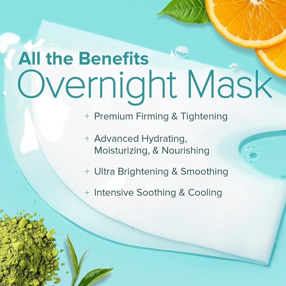 Mascarilla Facial De Bio Colágeno Con 7 Péptidos, Ácido Hialurónico, Niacinamida Y Más, Paquete De 4, Hidratante Y Reafirmante