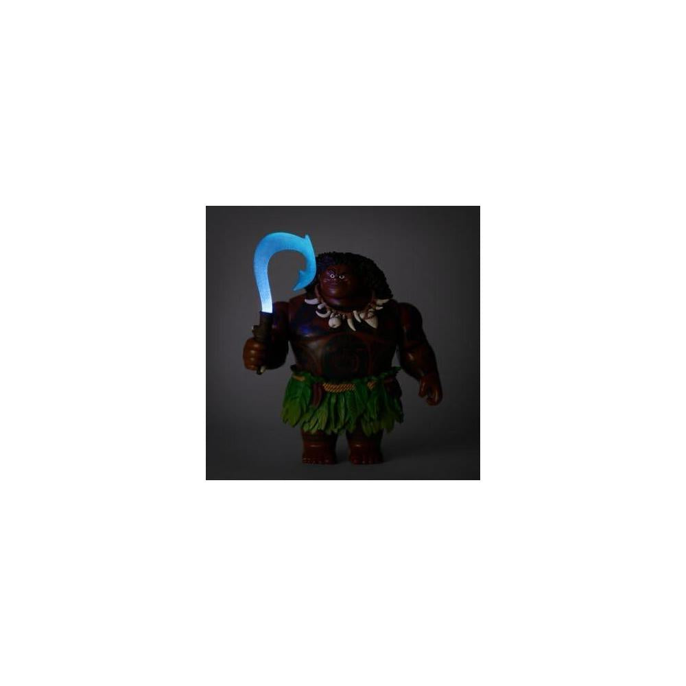 Figura de acción parlante de Maui de Moana, con gancho de pez iluminado y 8 puntos de articulación, para fans de Disney