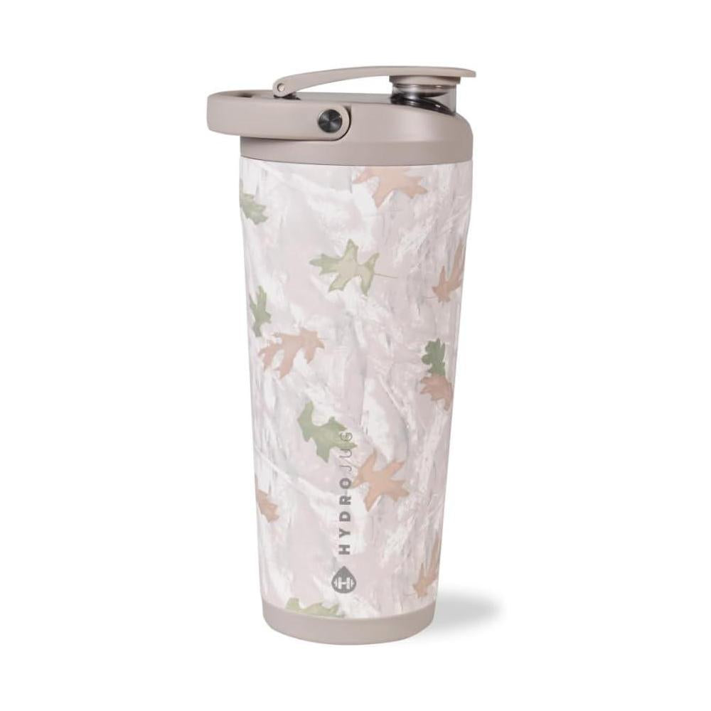 HydroJug 24 oz New Stainless Steel Shaker – Insulated, Leakproof, BPA-Free with Silent Mixing Grate – No Clumps, No Noise – Premium Shaker for Fitness, Sports & Everyday Use, Camo