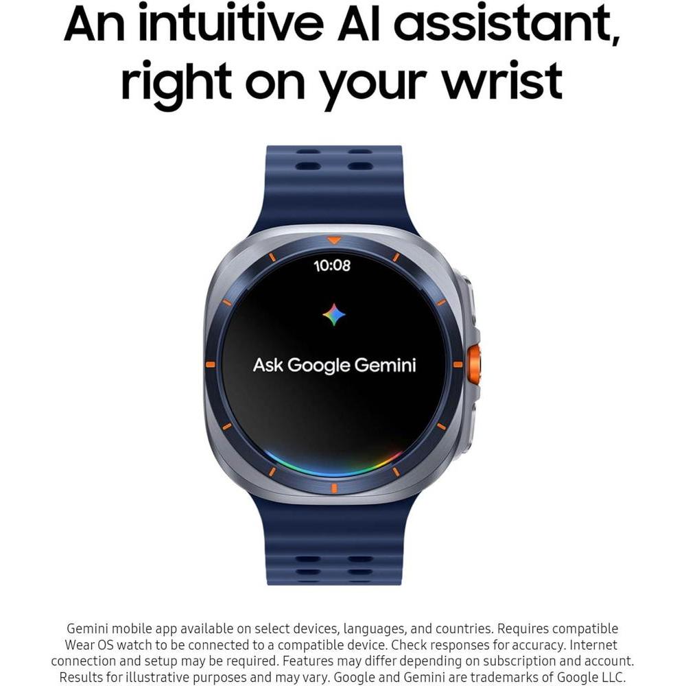 Samsung Galaxy Watch Ultra LTE, titanio, seguimiento de sueño y frecuencia cardíaca, GPS integrado