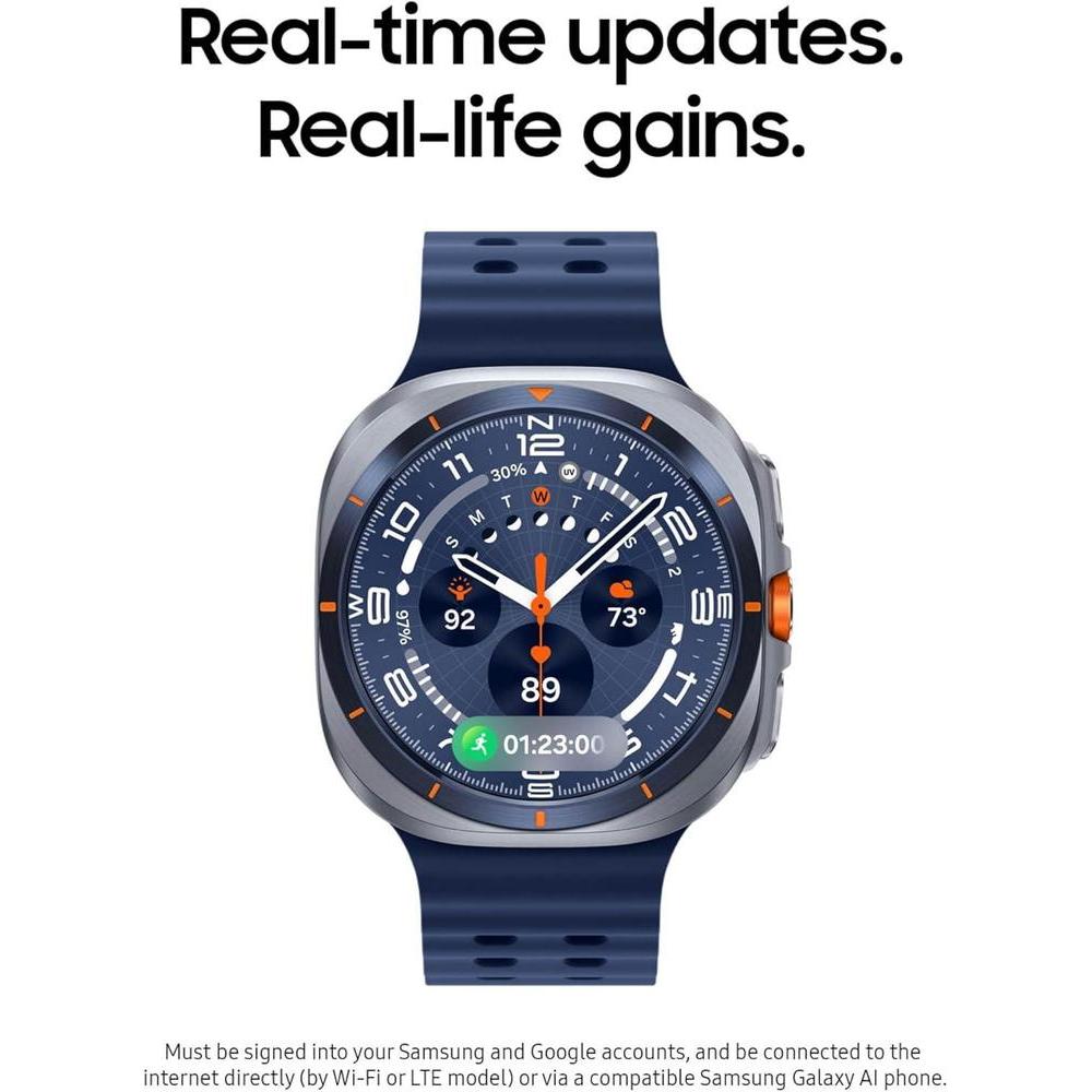 Samsung Galaxy Watch Ultra - Reloj Inteligente LTE, Titanio, Sueño Avanzado, Entrenador Correr, GPS