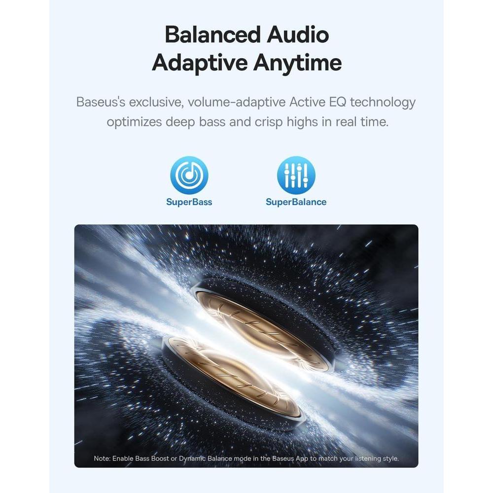 Baseus Bass BP1 Pro Auriculares Inalámbricos Blancos Luna Con Cancelación De Ruido Adaptativa