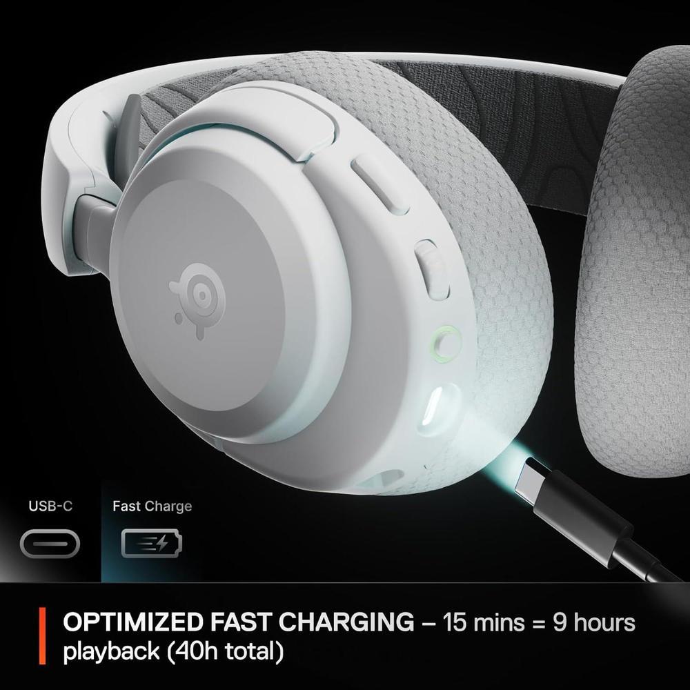SteelSeries Arctis Nova 3X Wireless Gaming Headset con Control por App y Batería de 40 Horas, Drivers Magnéticos, Multi-Plataforma