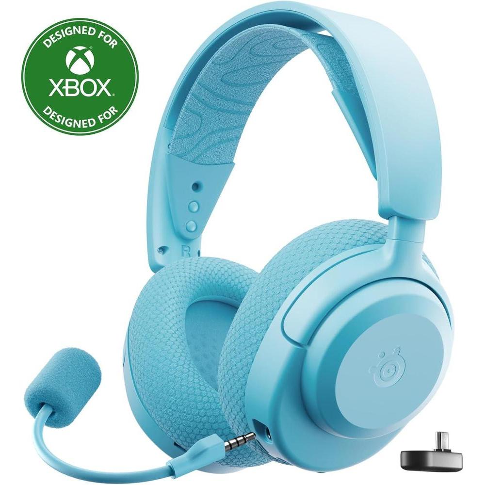SteelSeries Arctis Nova 3X Wireless Multi-Platform Gaming Headset — Mobile App Control — 40 HR Battery — Neodymium Magnetic Drivers — 2.4GHz/Bluetooth — Xbox, PS5, PC, Switch, Mobile — Aqua