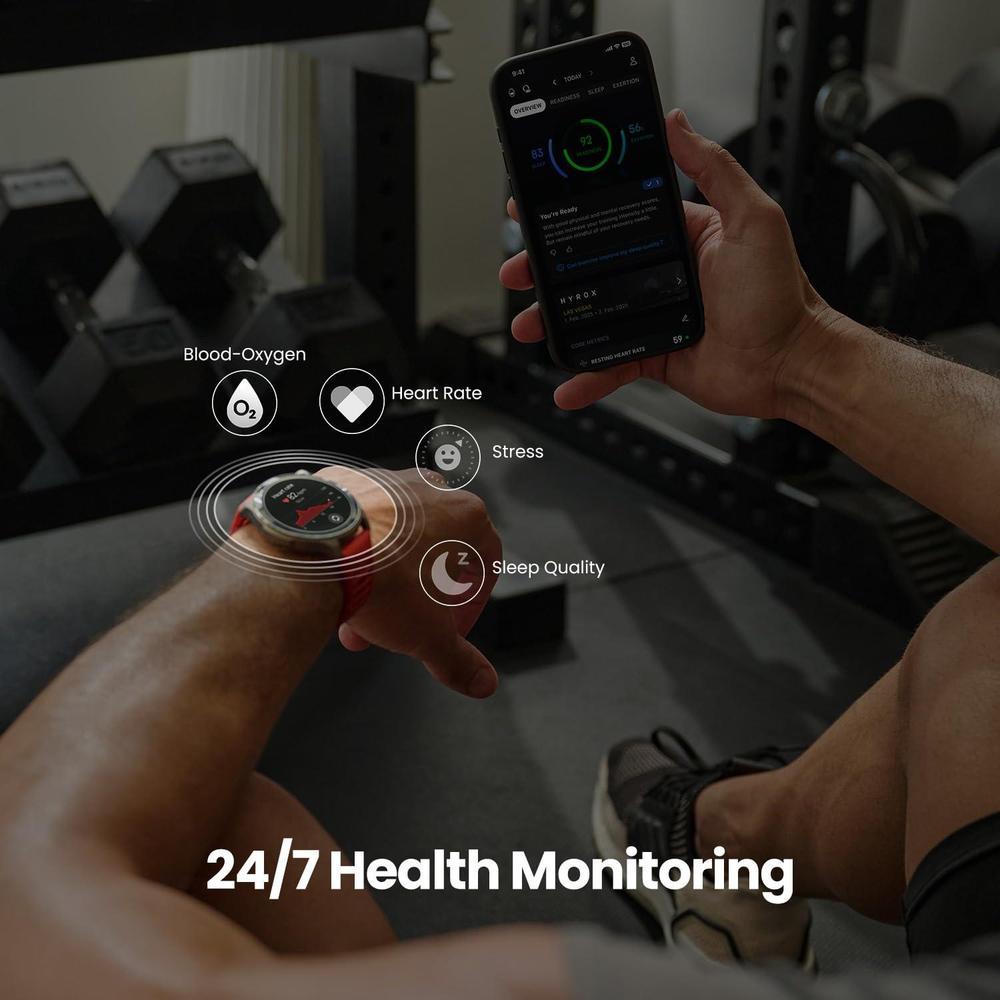 Amazfit Balance 2 - Reloj inteligente con cristal de zafiro, GPS de doble banda, batería de 21 días y múltiples modos deportivos