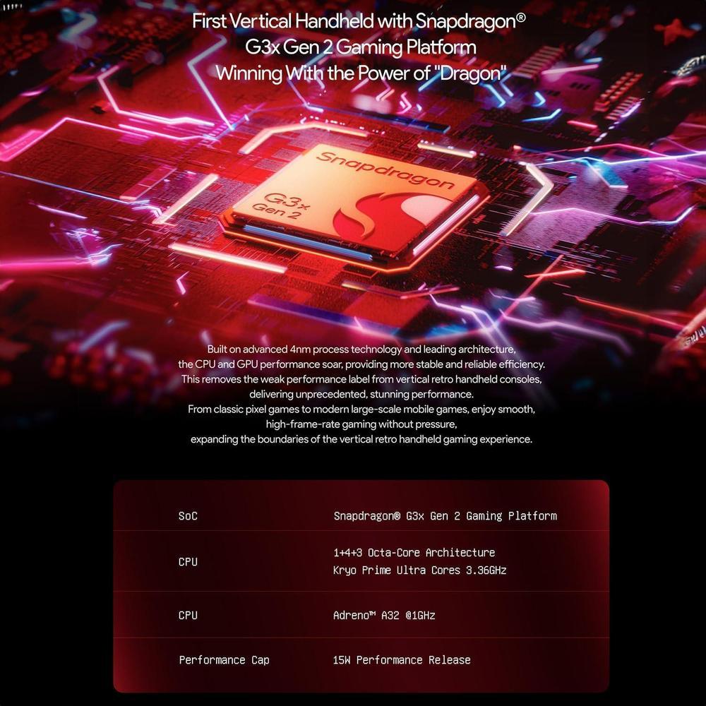 AYA NEO Pocket DMG Consola Portátil OLED 12GB RAM 256GB Snapdragon G3x Gen 2 Android 13