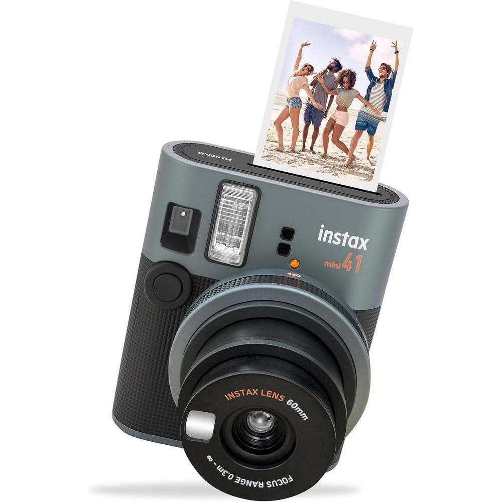 Fujifilm Instax Mini 41 con 20 impresiones, funda, álbum de fotos y paño de microfibra para alta calidad