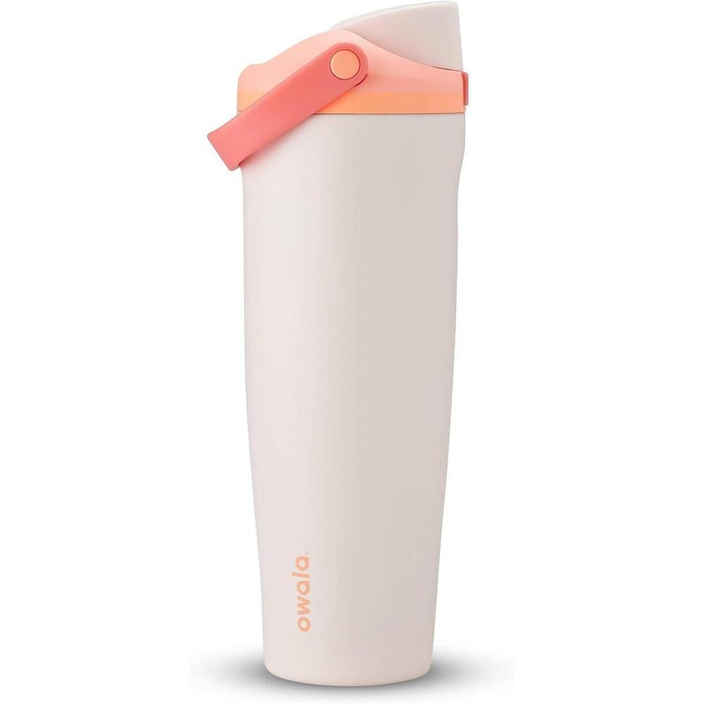 Owala FreeSip Sway - Stainless Steel-40-oz.-Orange/Tan(Sparkling Sherbet)