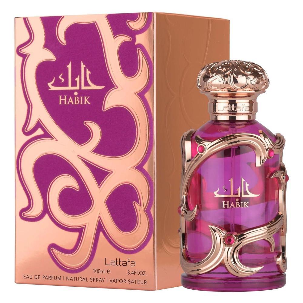 Lattafa Habik – Perfume Floral, Afrutado, y Almizclado para Mujeres, Fragancia de Larga Duración en Aerosol