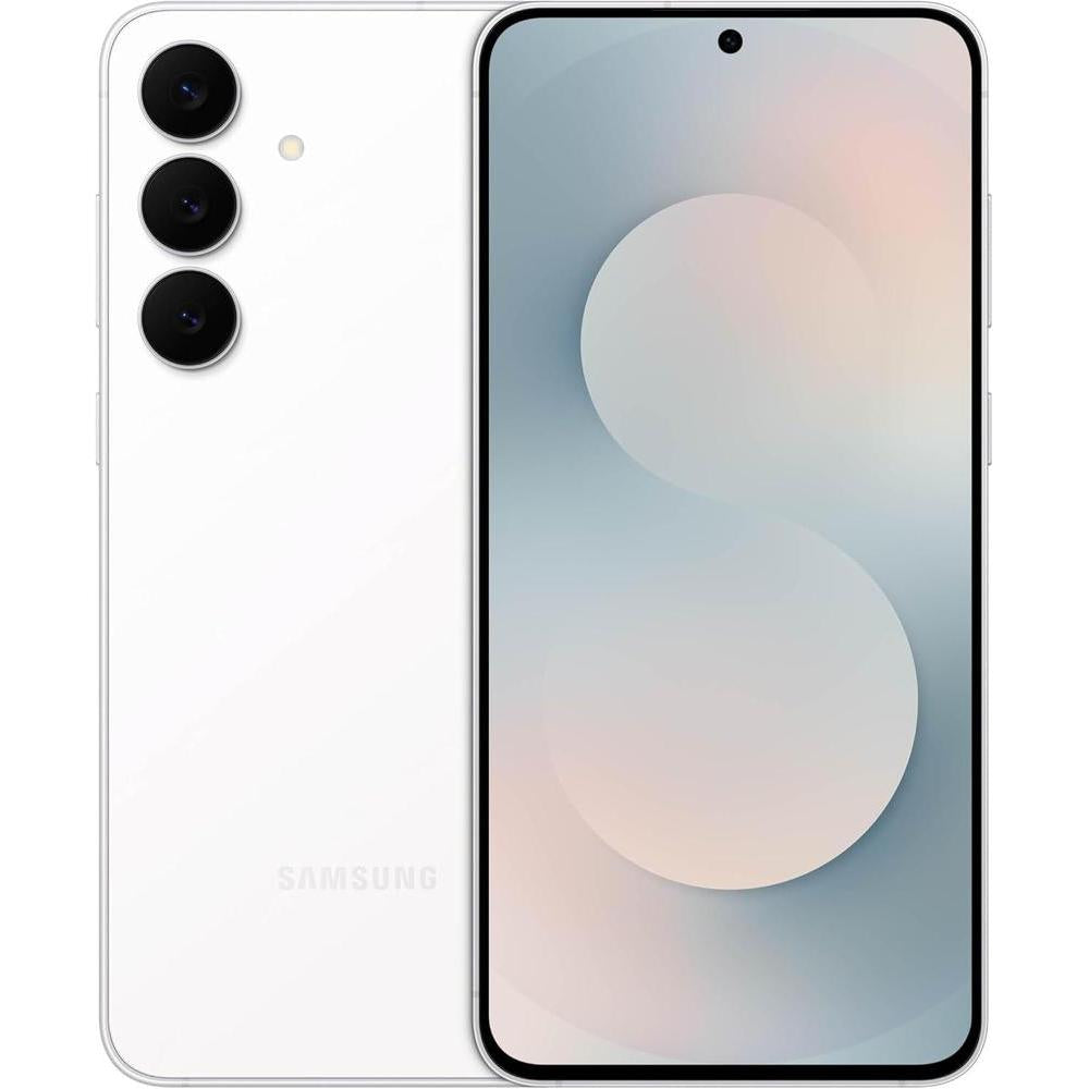 SAMSUNG Galaxy S25 FE Cell Phone (2025), 128GB AI Smartphone, Unlocked Android, Large Display, 4900mAh Battery, High Res-Camera, AI Photo Edits, Durable, US 1 Yr Warranty, White