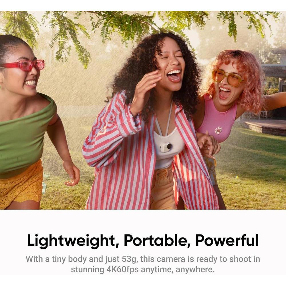 Insta360 GO Ultra - Cámara de Vlogs 4K portátil, manos libres, con sensor avanzado y duración de batería extendida para deporte y aventuras