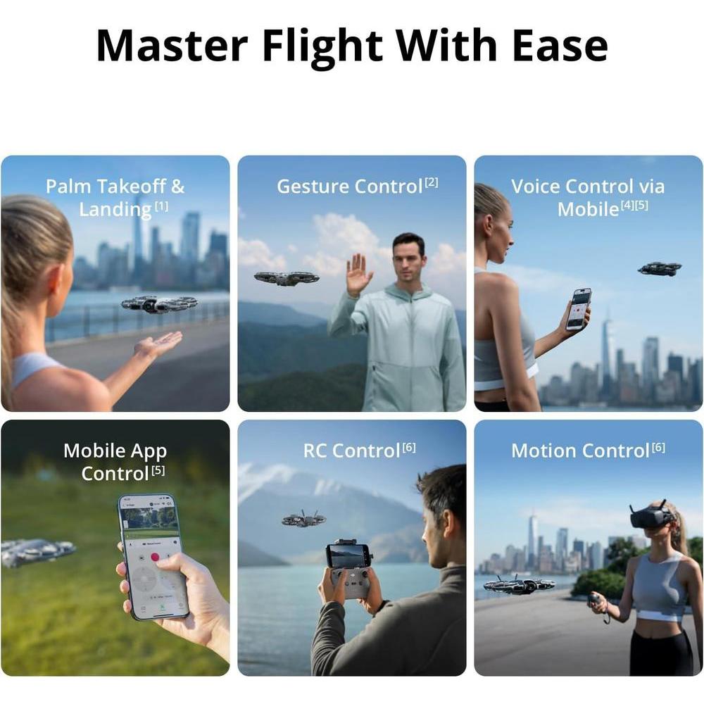 DJI Neo 2 Combo Fly More con control remoto RC-N3, transmisión estable con transceptor digital, dron 4K para principiantes