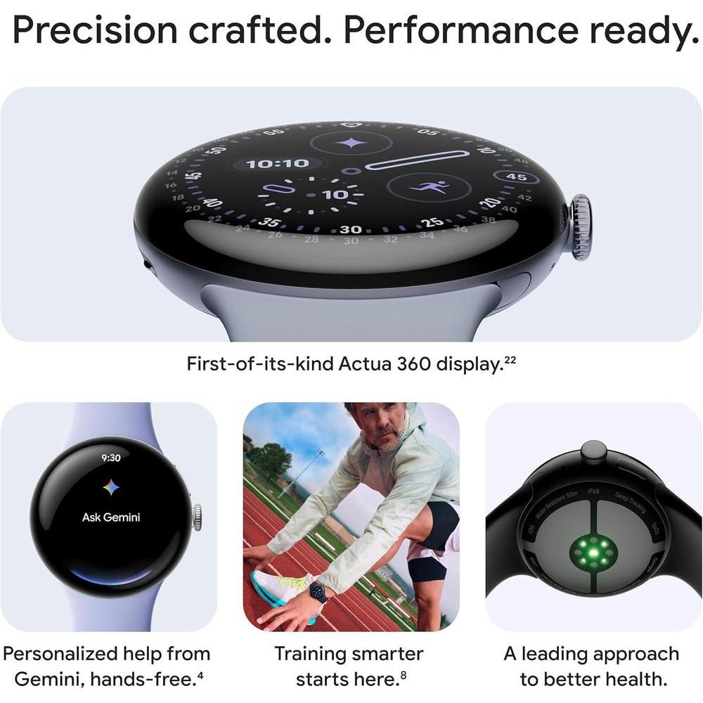 Google Pixel Watch 4 - Smartwatch Con Android, Seguimiento De Frecuencia Cardíaca Y Sueño, AI De Google Y Banda Activa Color Porcelana