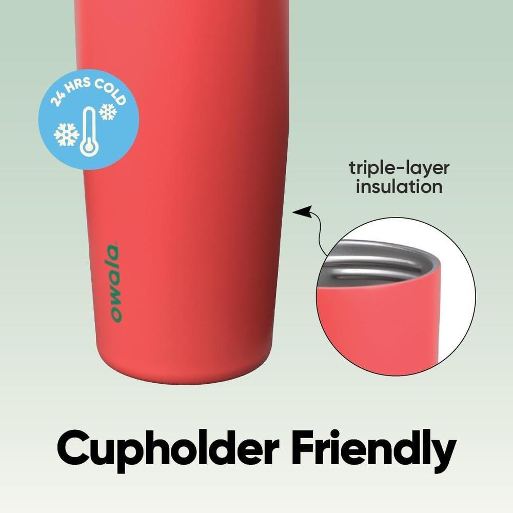 Owala FreeSip Sway Botella de Acero con Boquilla 2 en 1, Aislada, BPA Free, A Prueba de Fugas, Para Deportes y Viajes