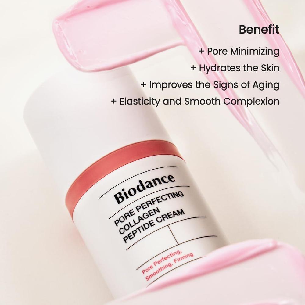 Crema de péptidos de colágeno BIODANCE: hidrata, reafirma y perfecciona poros, cuidado facial coreano para piel radiante