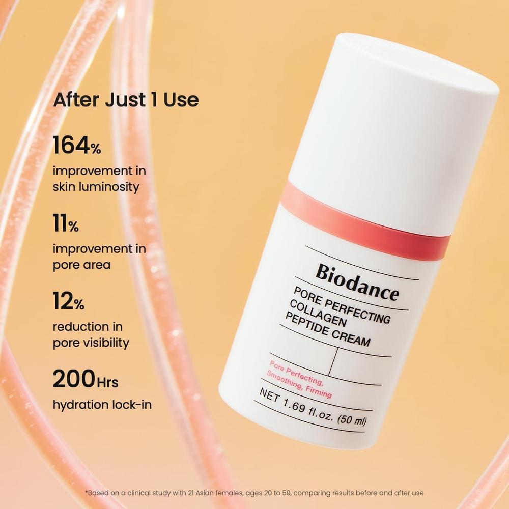 Crema de péptidos de colágeno BIODANCE: hidrata, reafirma y perfecciona poros, cuidado facial coreano para piel radiante