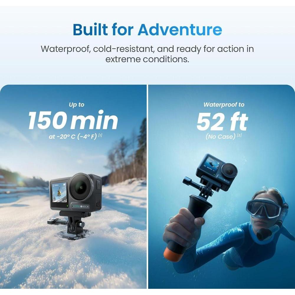 Cámara de acción Xtra Edge con sensor avanzado, video 4K, estabilización hiper y resistencia al agua para aventuras extremas