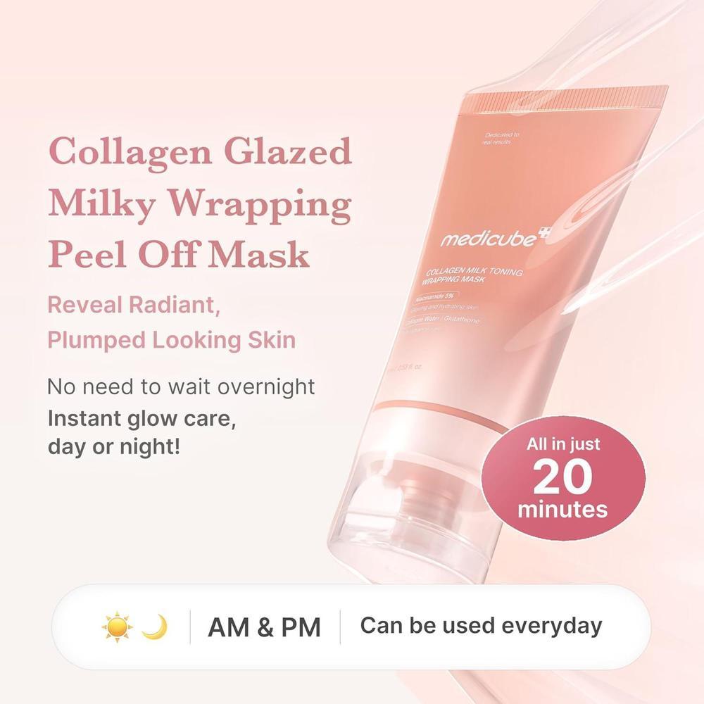 Mascarilla Con Colágeno De Medicube Wrapping Mask Peel Off 75ml