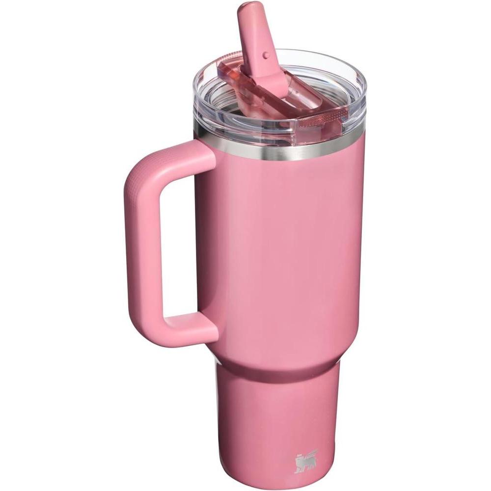 Vaso Stanley Quencher ProTour con tapa a prueba de fugas, popote y asa, compatible para viajes, acero inoxidable sin BPA
