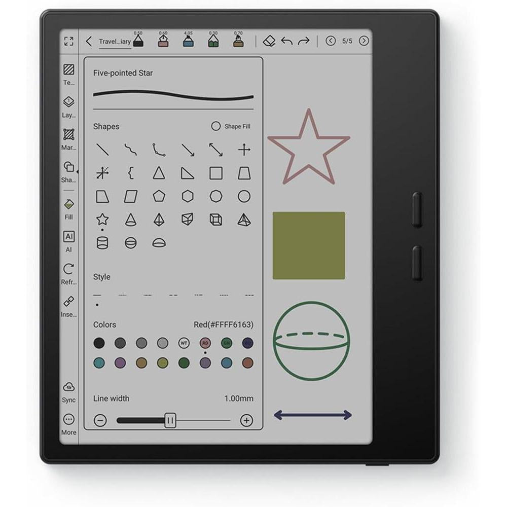BOOX Tablet Go Color 7 Gen II Magnetic Case Bundle