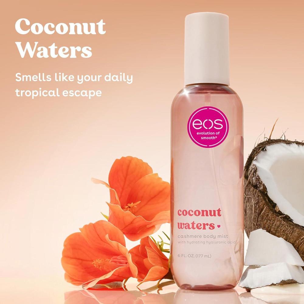 Spray corporal y capilar de coco, hidratante, vegano, con ácido hialurónico y glicerina. Libre de crueldad y fragancia de larga duración