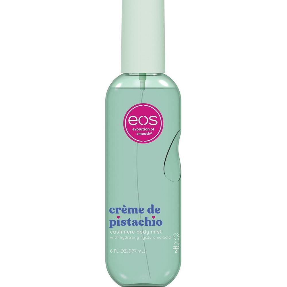 eos Rocío corporal de cachemira, crema de pistacho, spray corporal para mujeres, perfume de pistacho, niebla para el cabello, hidratante, ácido hialurónico, glicerina, vegano, libre de crueldad, 6
