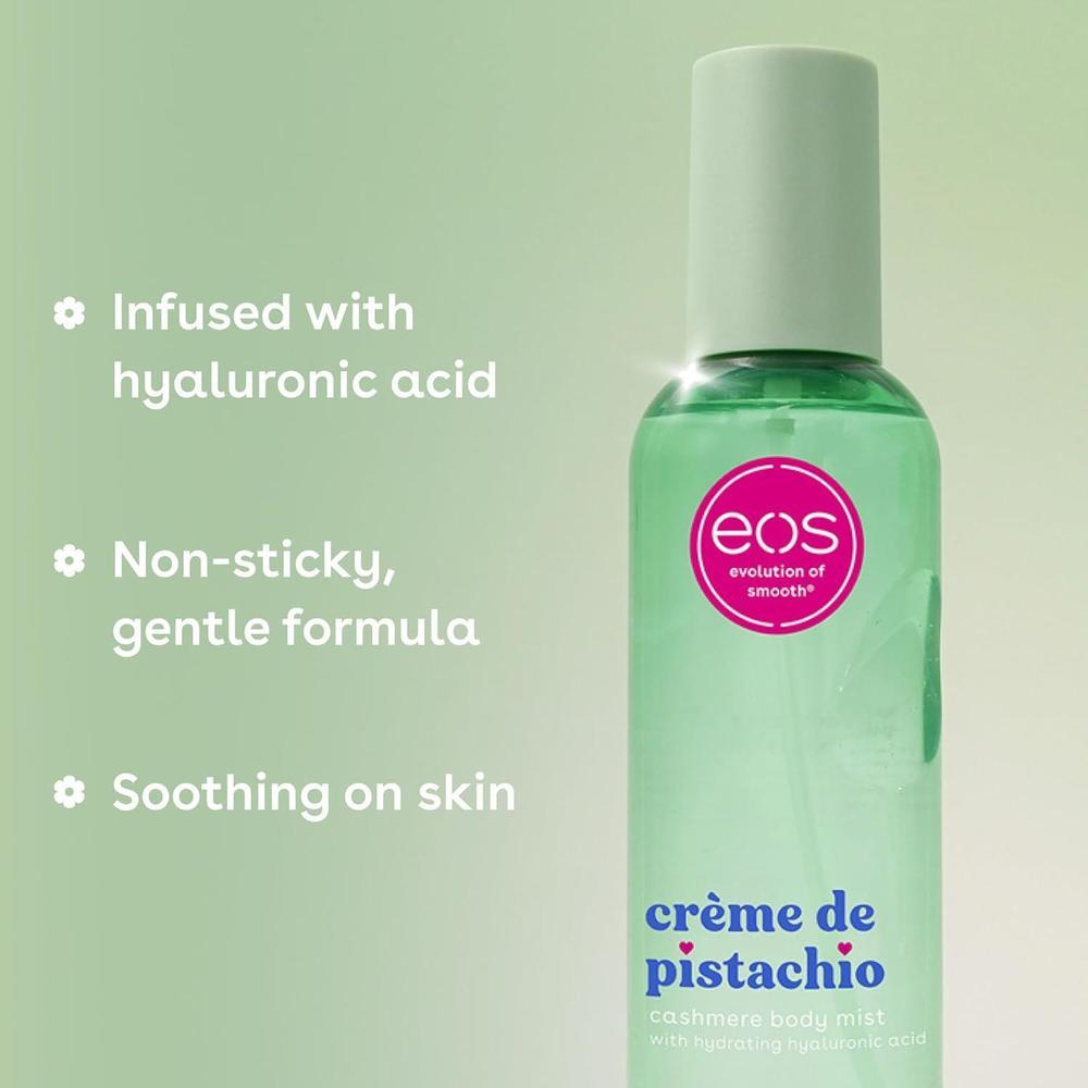 Rocío corporal Crema de Pistacho de eos, fragancia hidratante y vegana para cuerpo, cabello y ropa